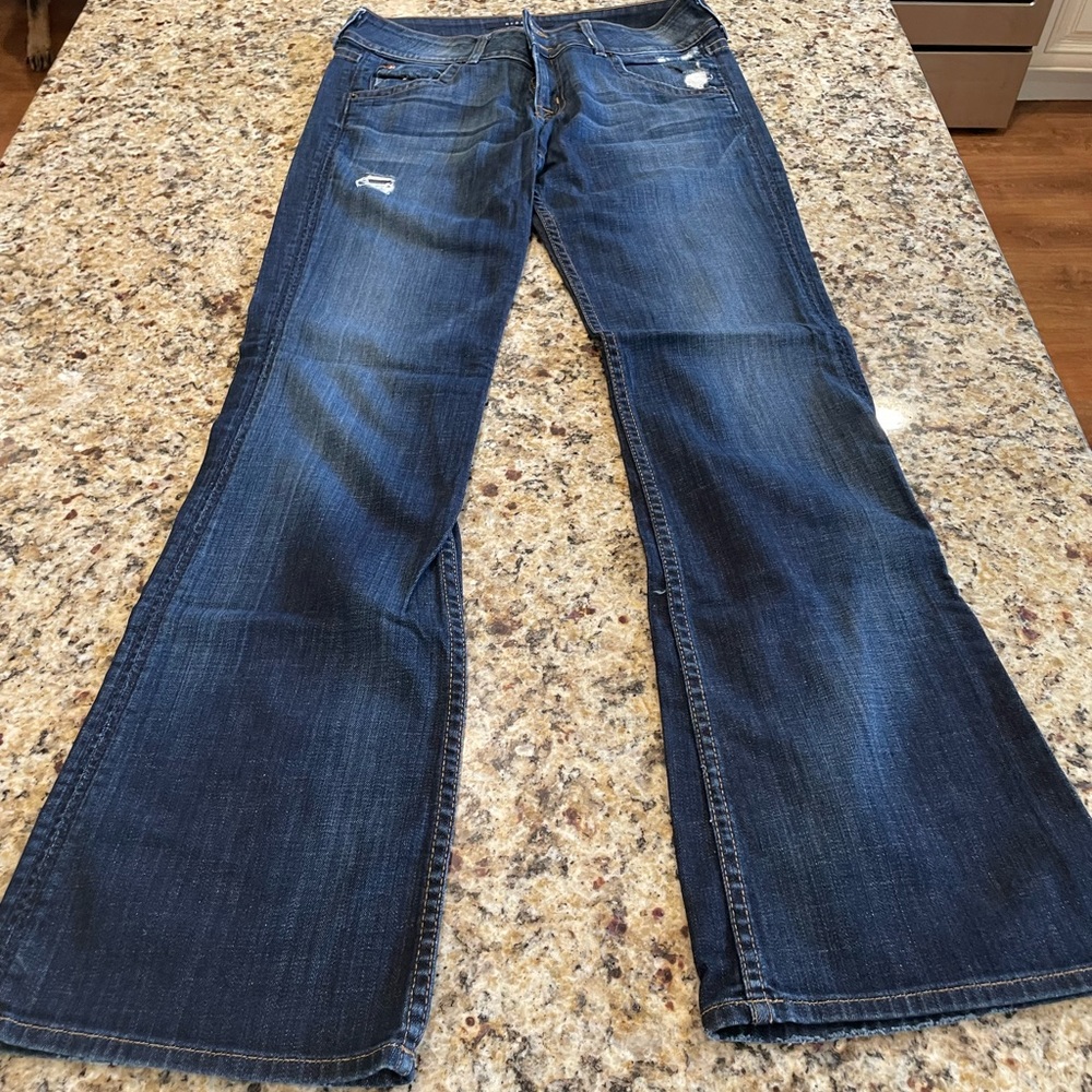Hudson low rise boot cut jeans